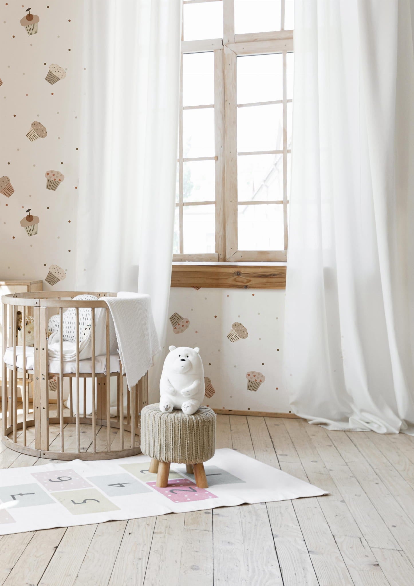 Tapeta Słodkie babeczki vintage