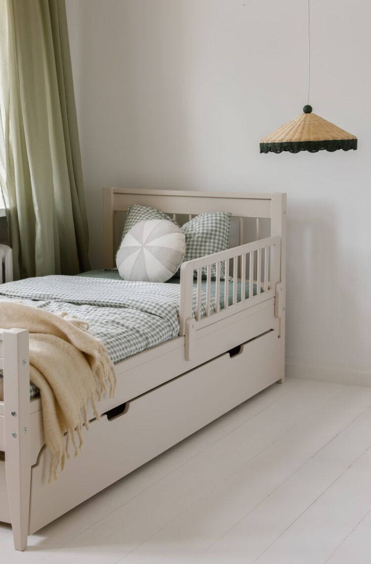 Łóżko 90x200 cm z pojemnikiem Carmela