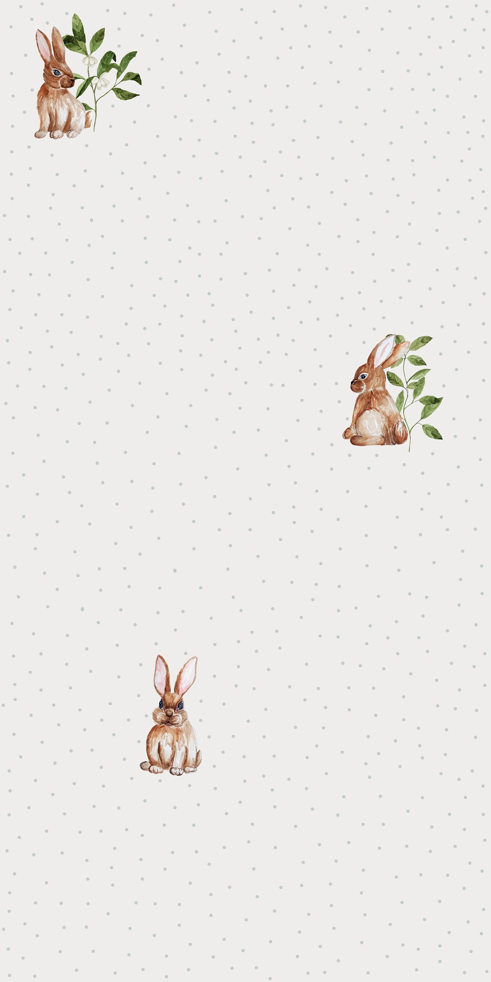 Tapeta króliczki i kropki