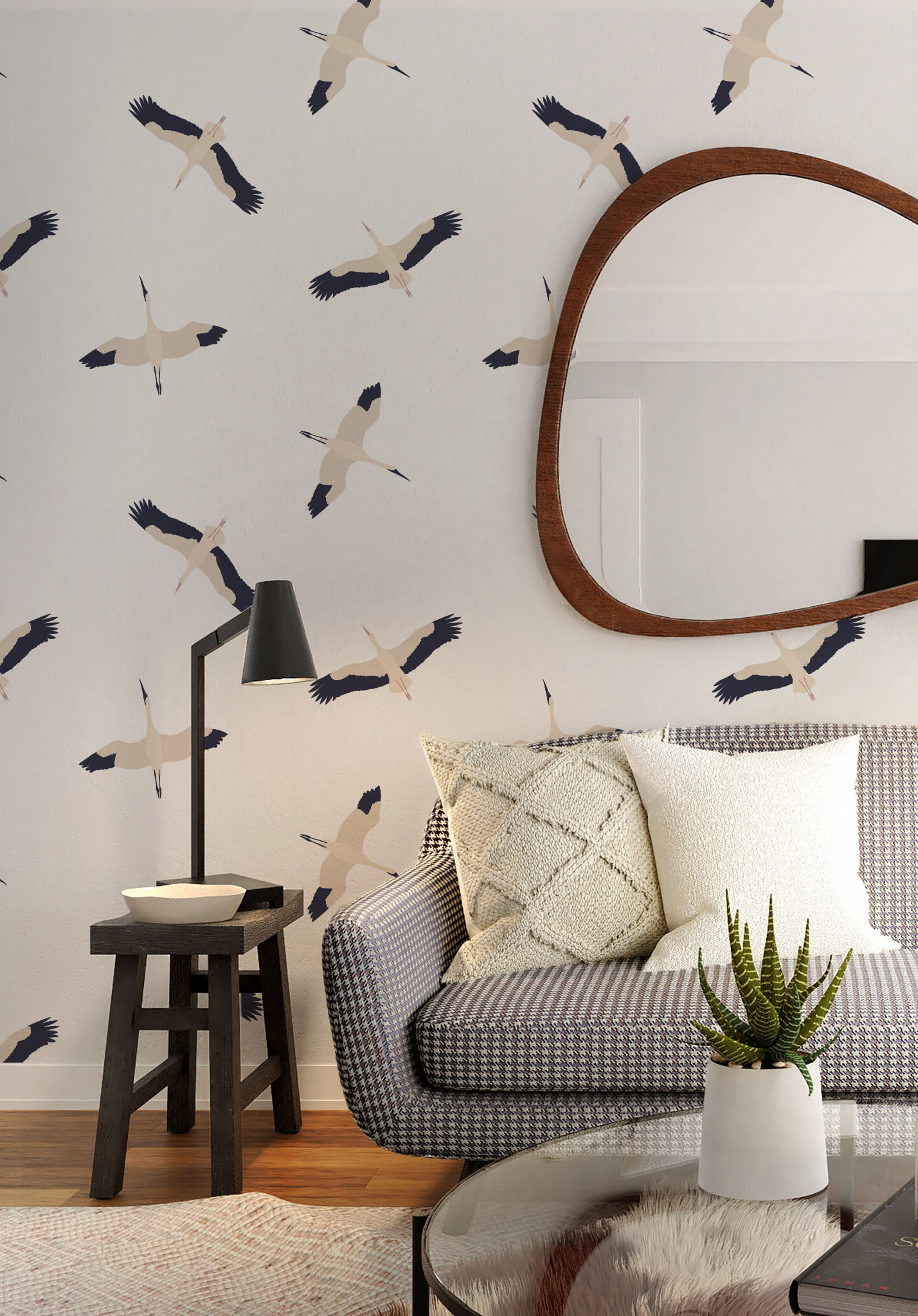 Tapeta ptaki Bociany