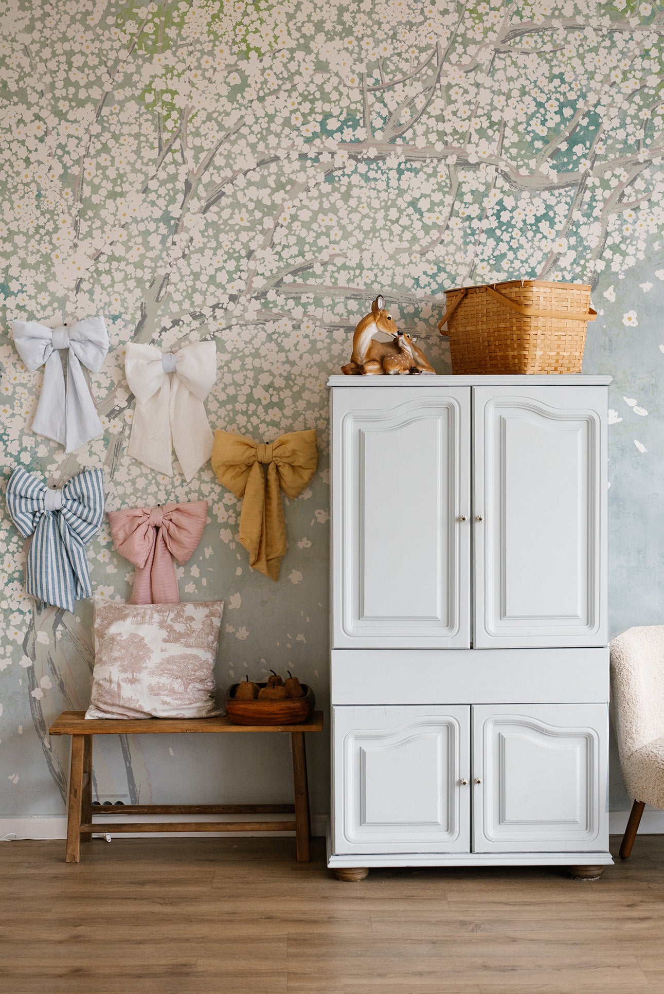 Tapeta japońskie drzewo błękit