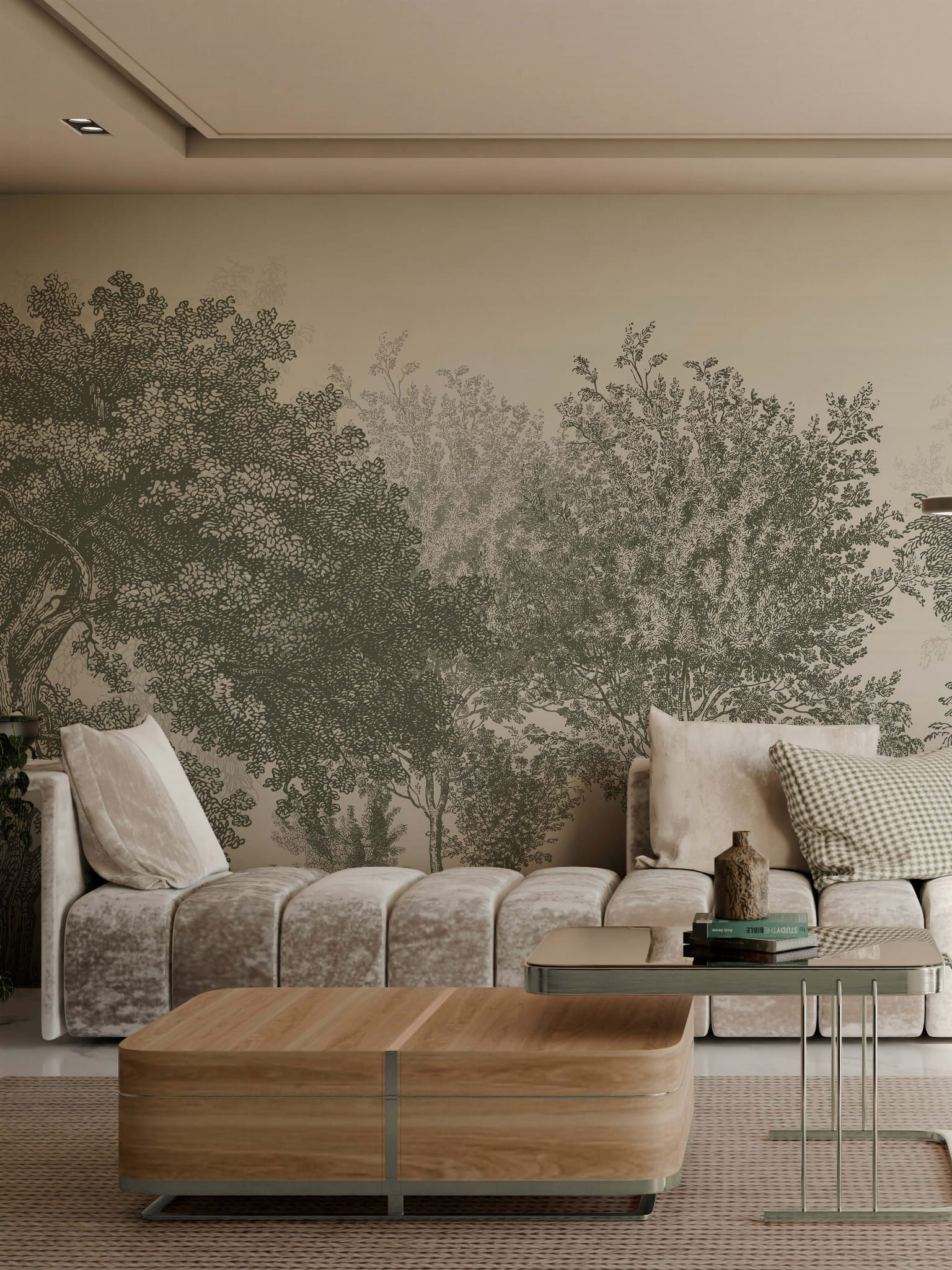 Tapeta mural drzewa zieleń