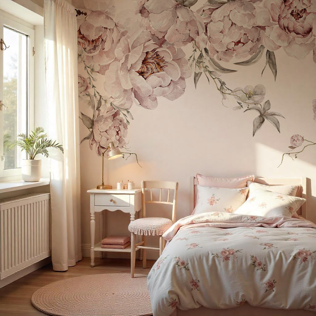 Tapeta Mural Różowe Piwonie