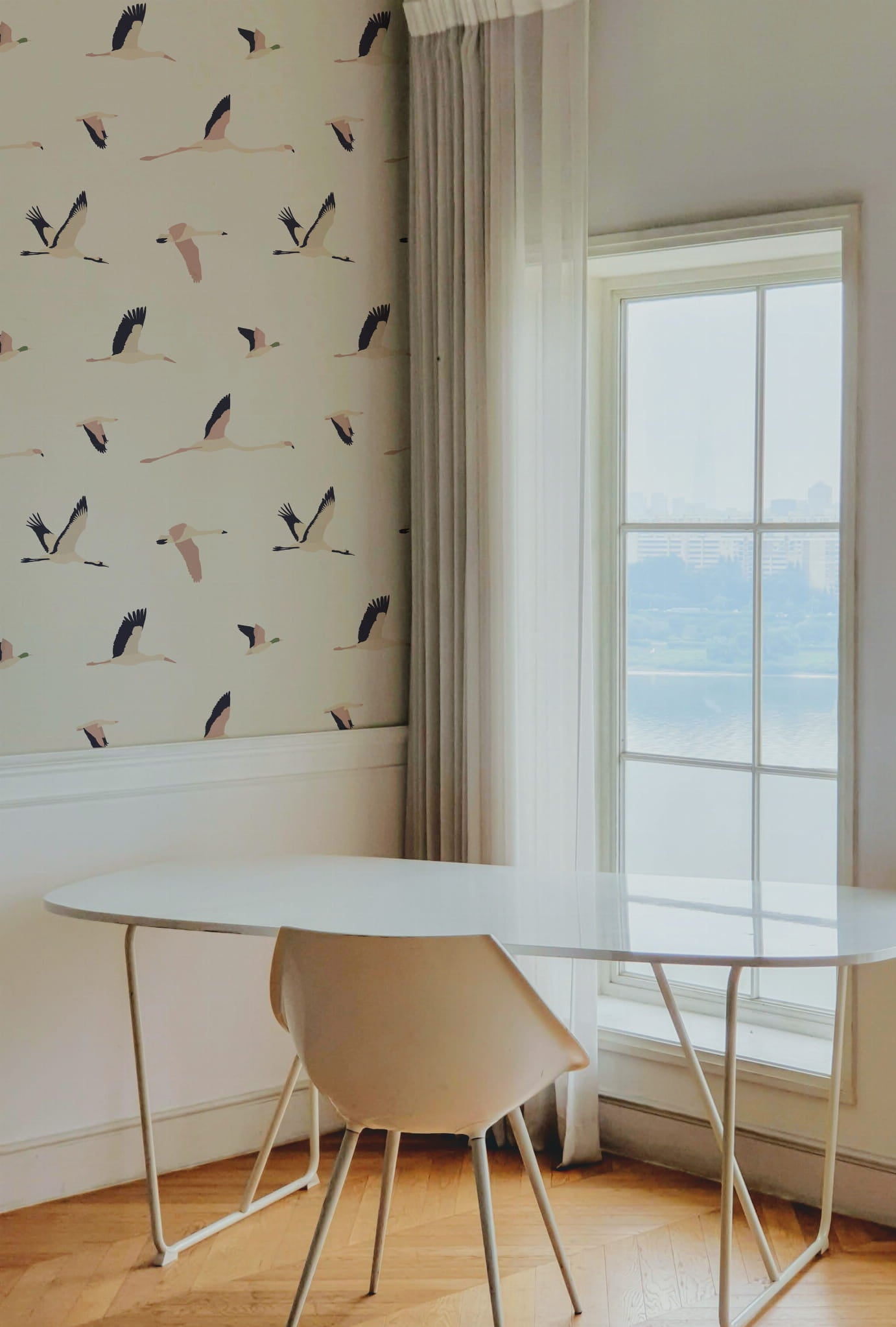 Tapeta ptaki w locie