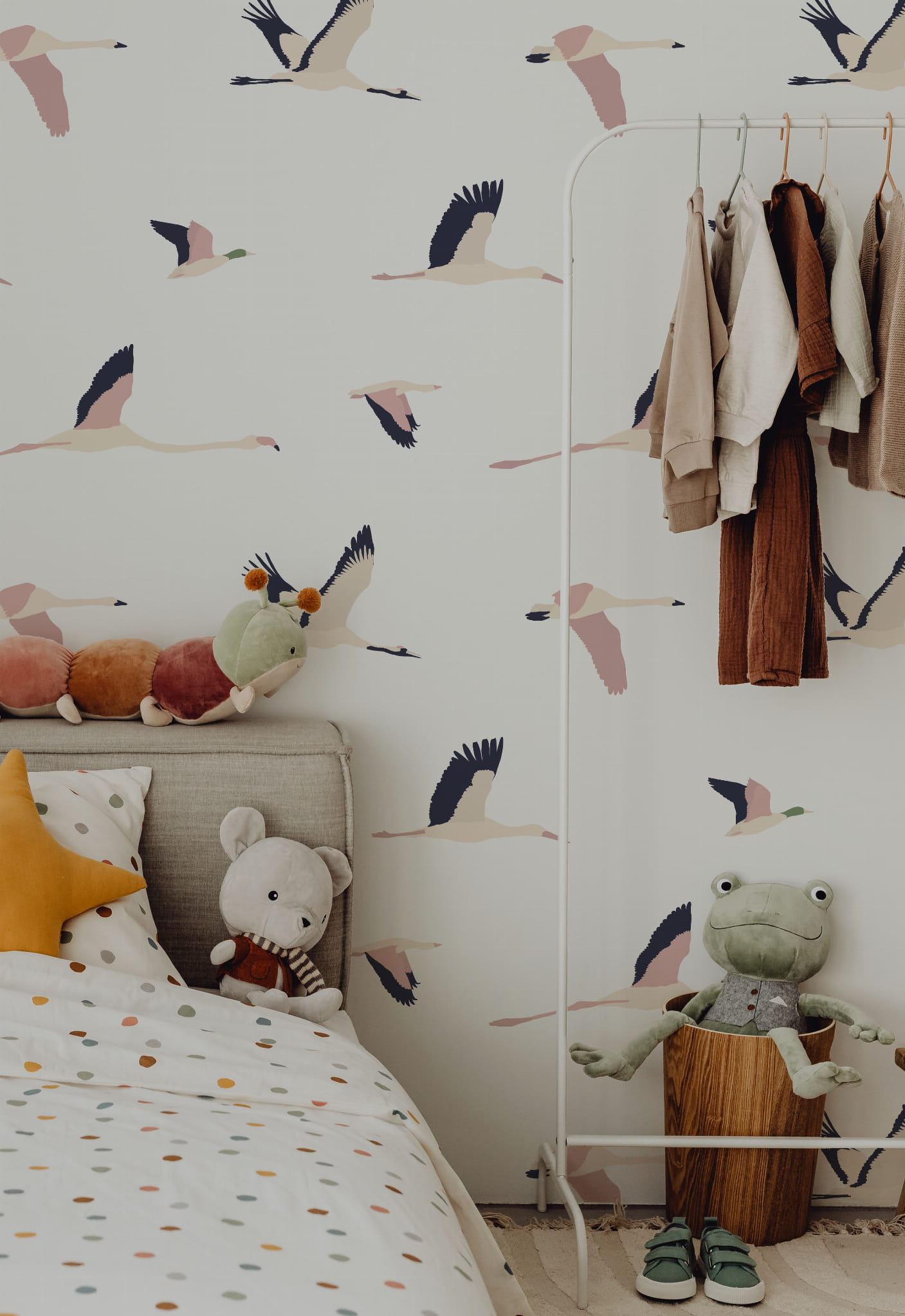 Tapeta ptaki w locie