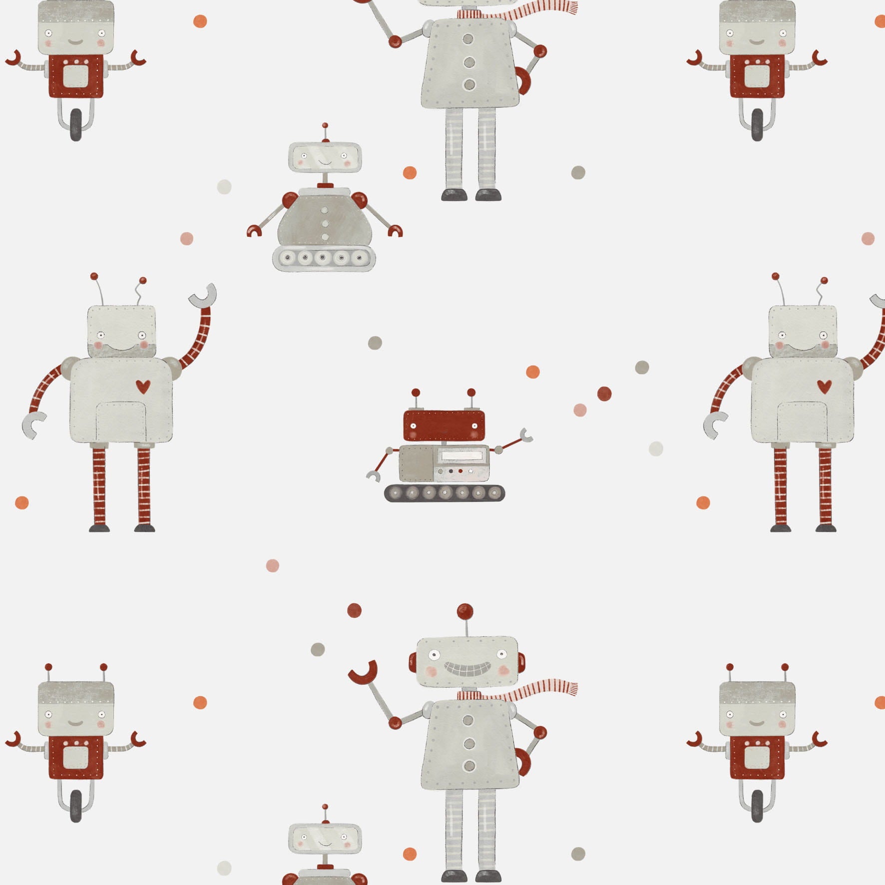 Tapeta roboty vintage