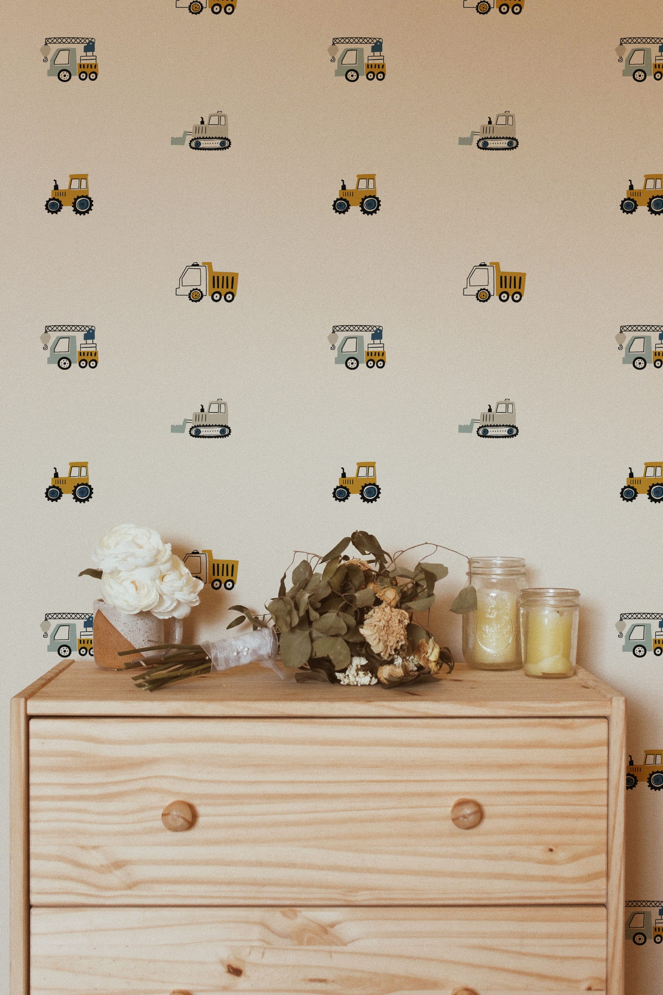 Tapeta koparki i traktory