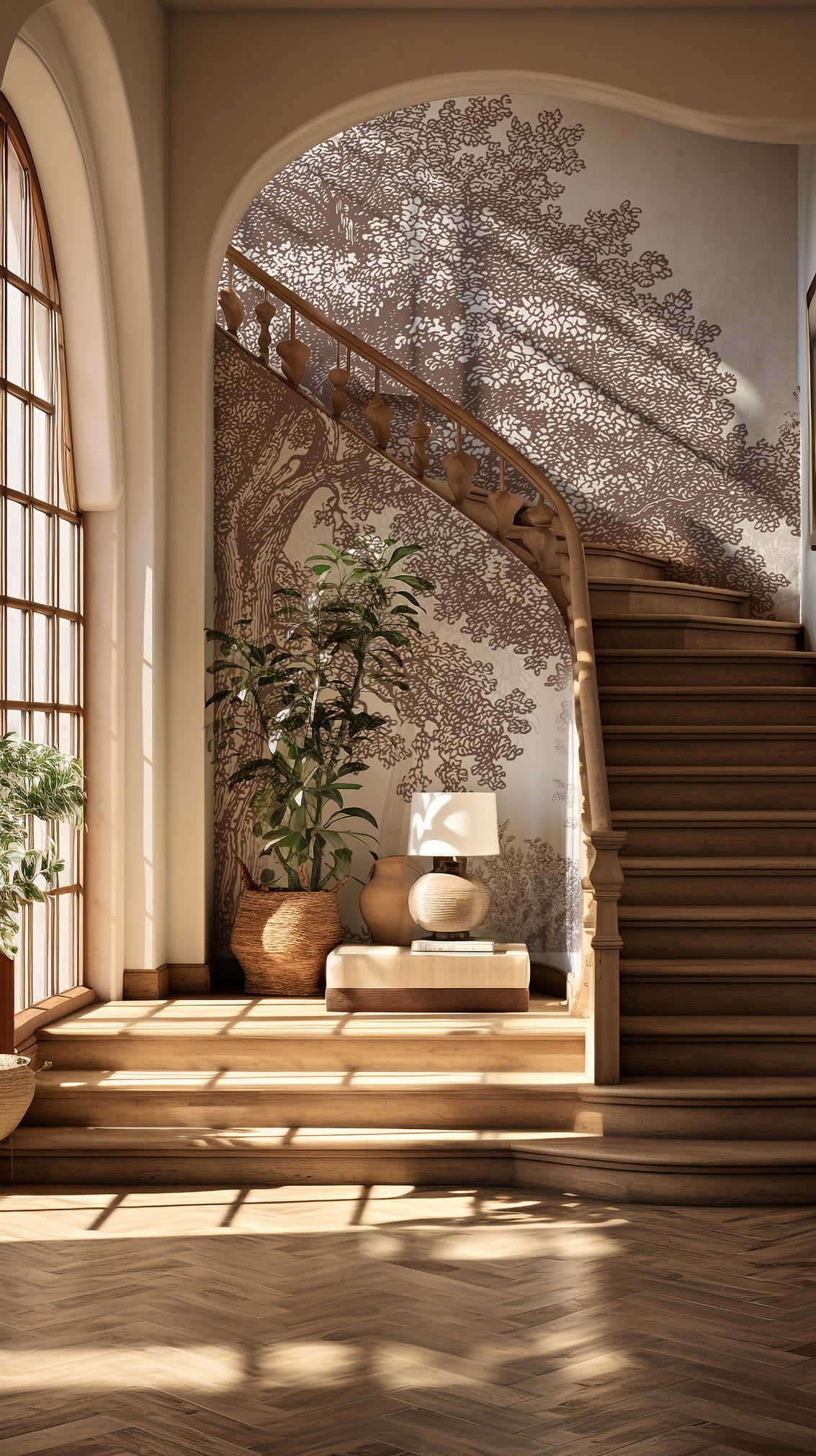 Tapeta mural drzewa choco