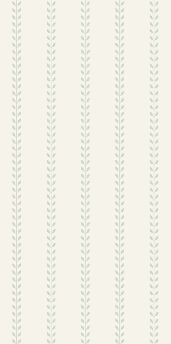 Tapeta paski liściaste zieleń