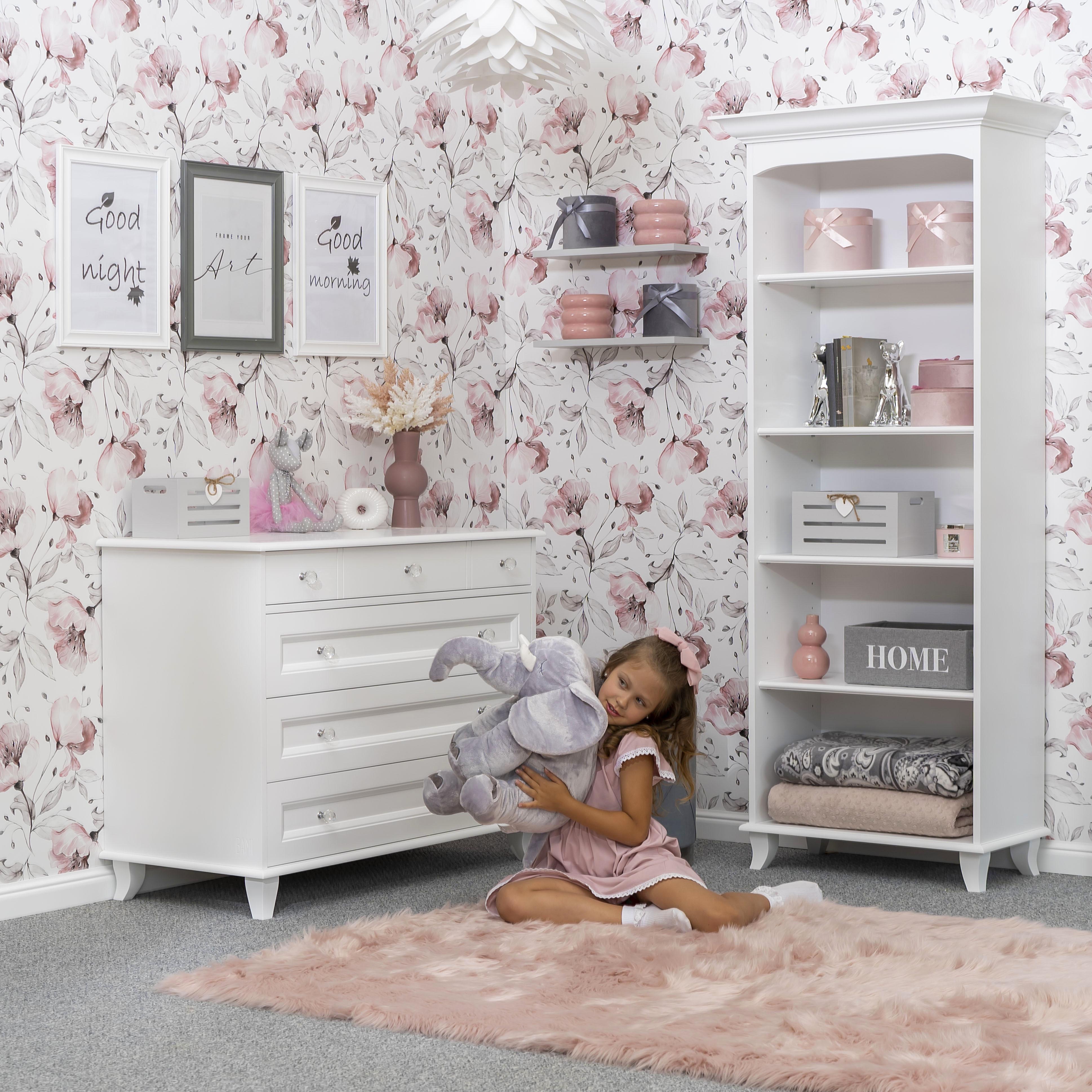 Drewniany regał wysoki (biblioteczka) Alex