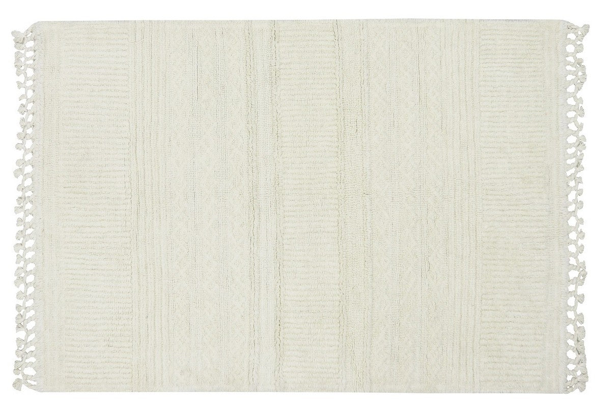 Dywan wełniany dziecięcy 140 x 200 cm Ari biały