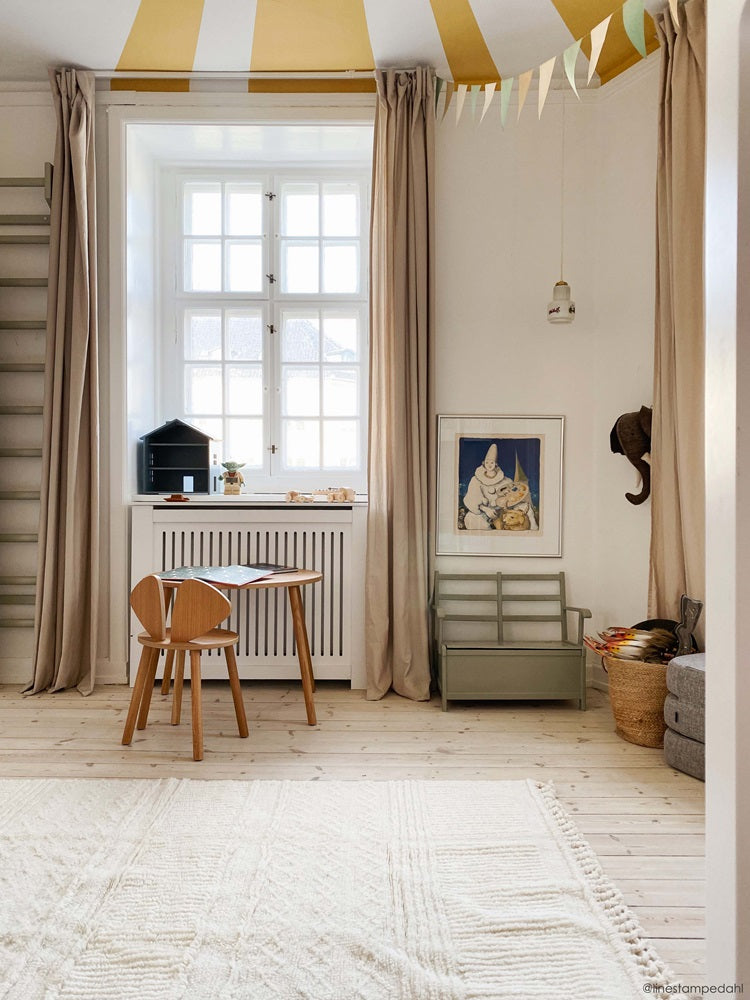 Dywan boho wełniany dziecięcy Ari biały