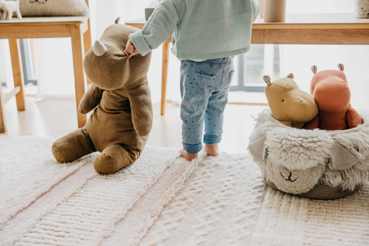 Kosz na zabawki w kształcie owieczki Pink Nose Sheep