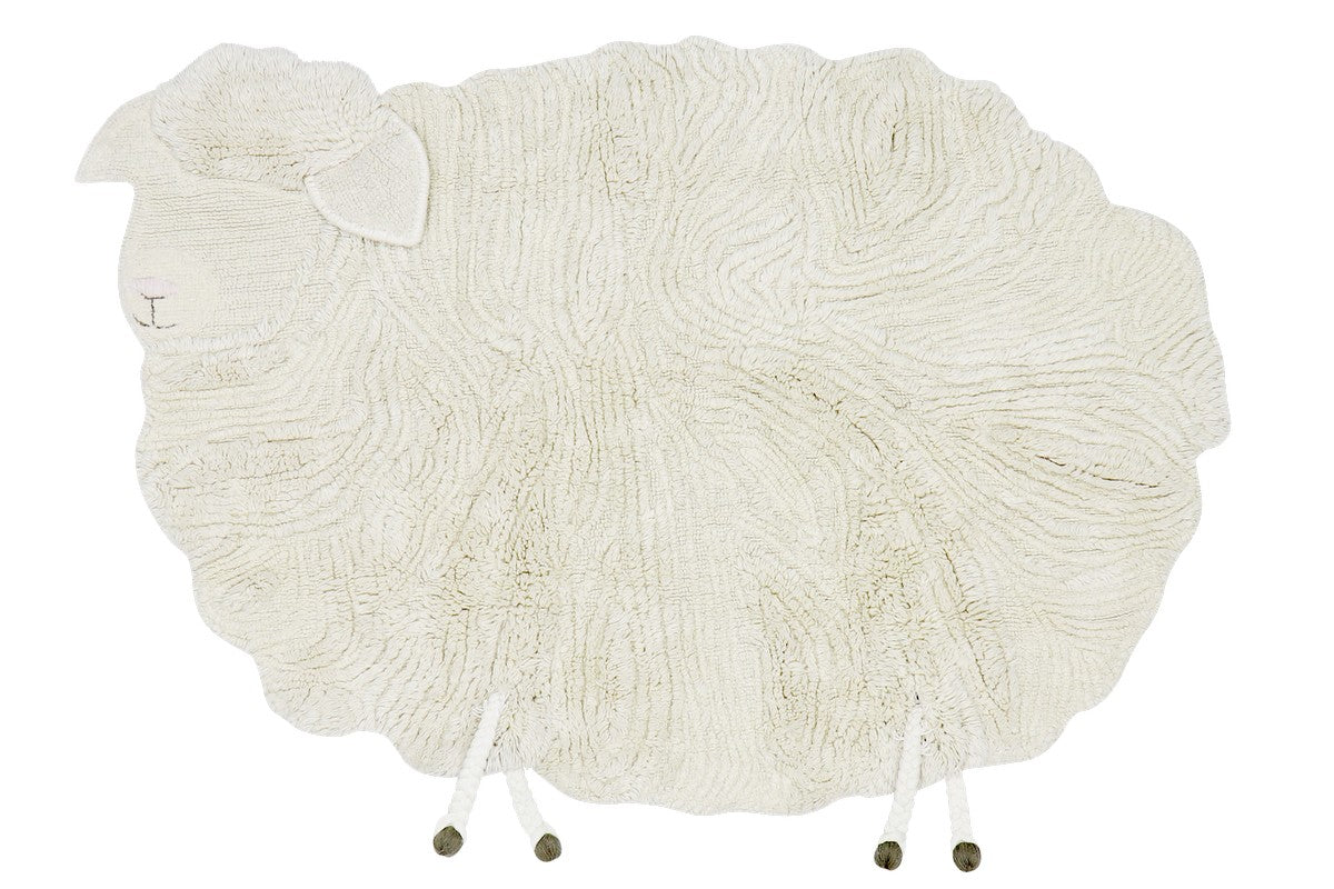 Dywan wełniany w kształcie owieczki Pink Nose Sheep 120x170 cm