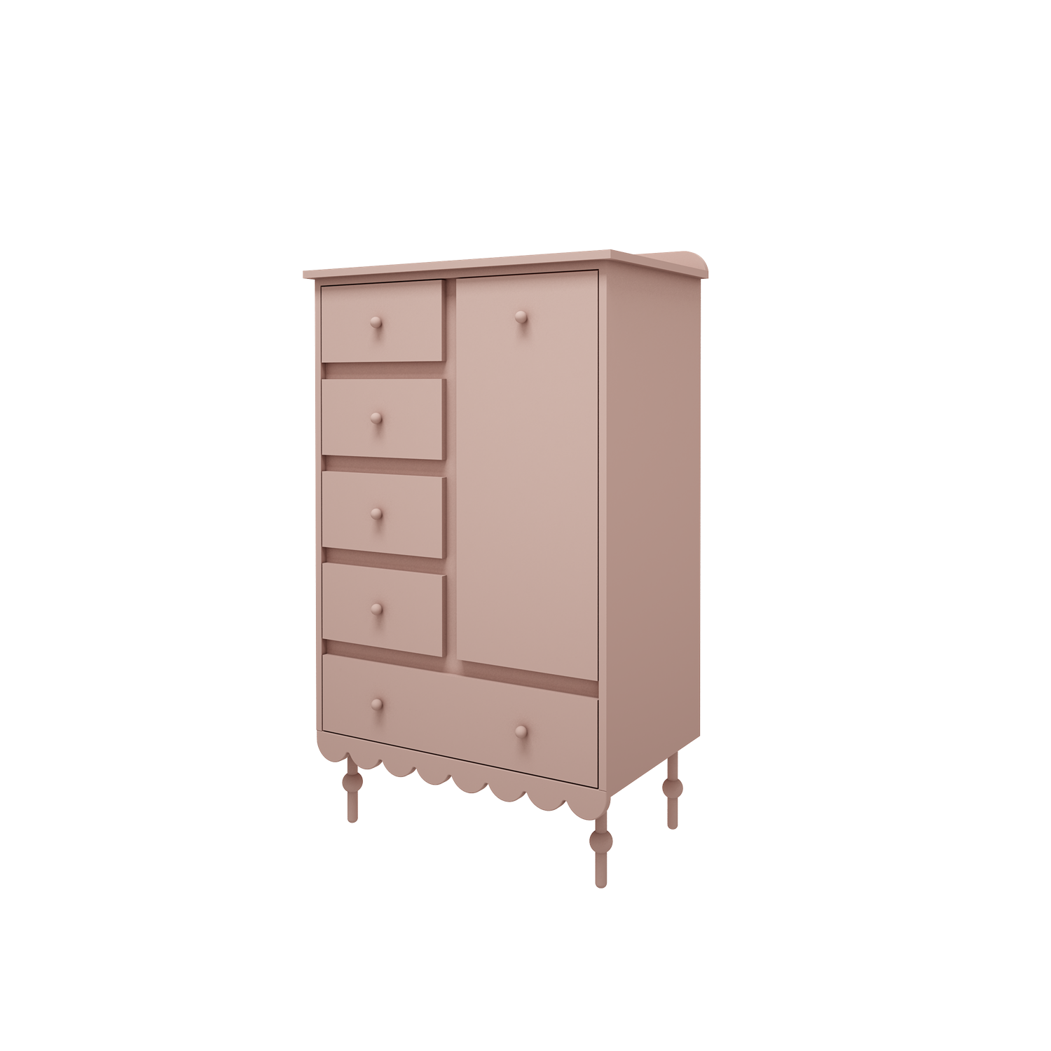 Komoda w stylu retro wysoka Babushka