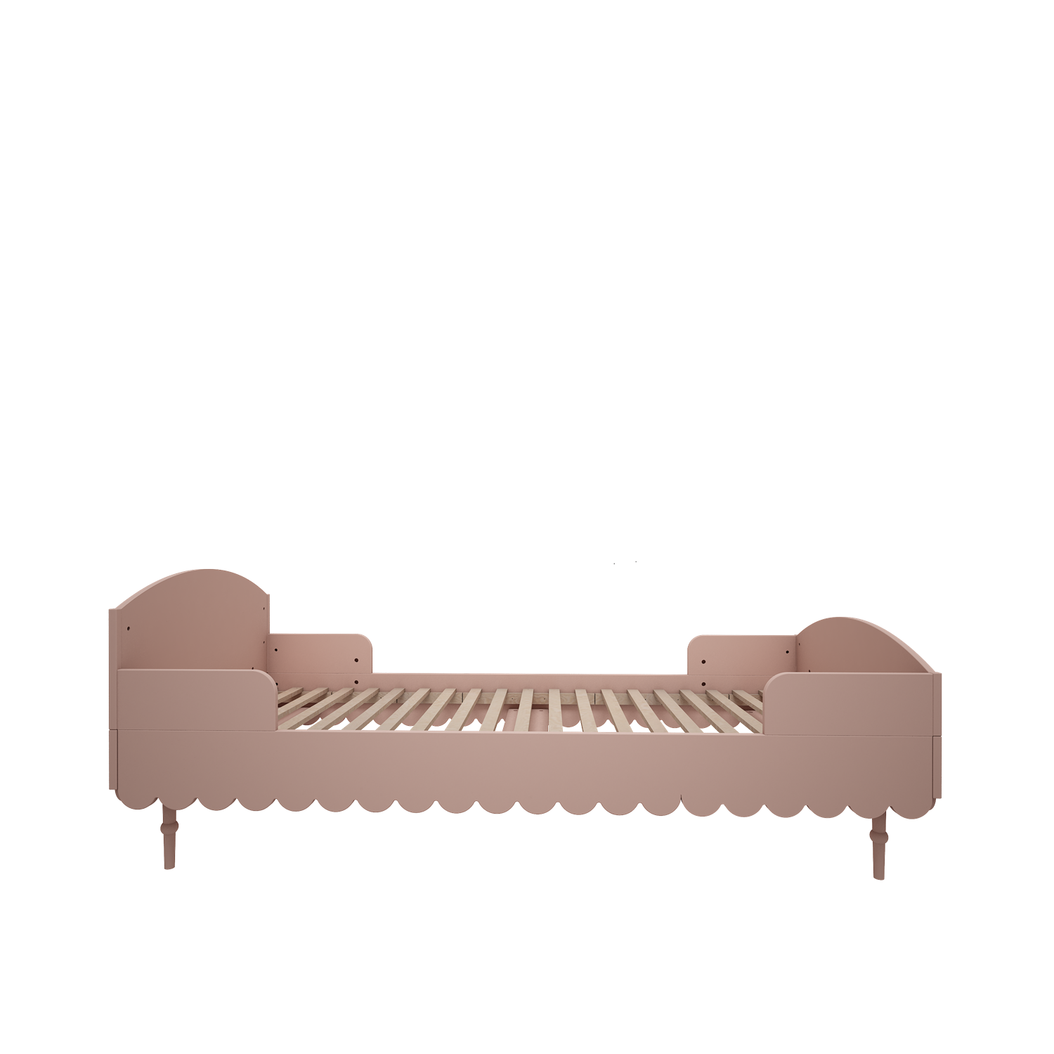 Łóżko dziecięce pojedyńcze 90x200 cm z barierką Babushka