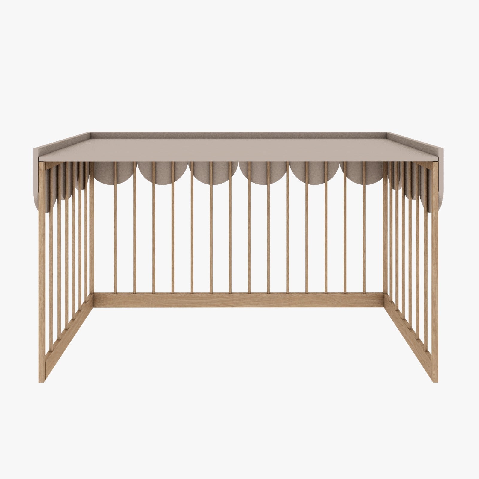 Drewniane łóżeczko niemowlęce z funkcją tapczanika 70x140 cm Bloom