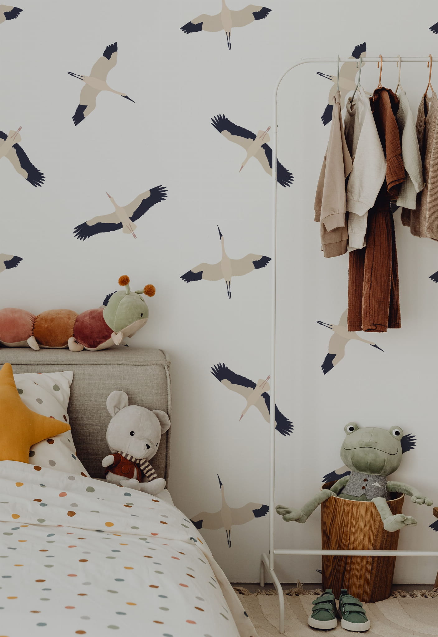 Tapeta ptaki Bociany