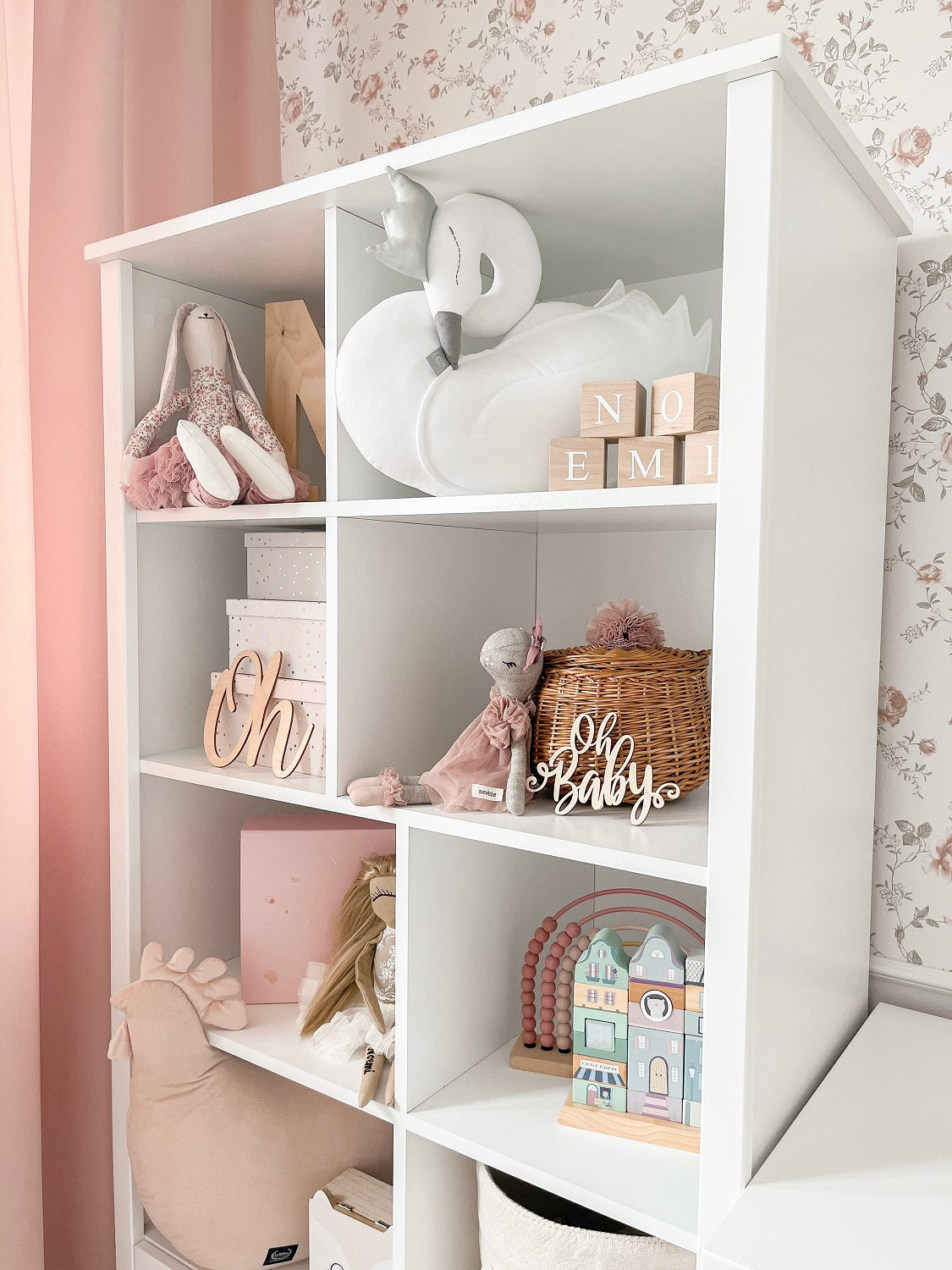 Regał dziecięcy biały/szary Zara