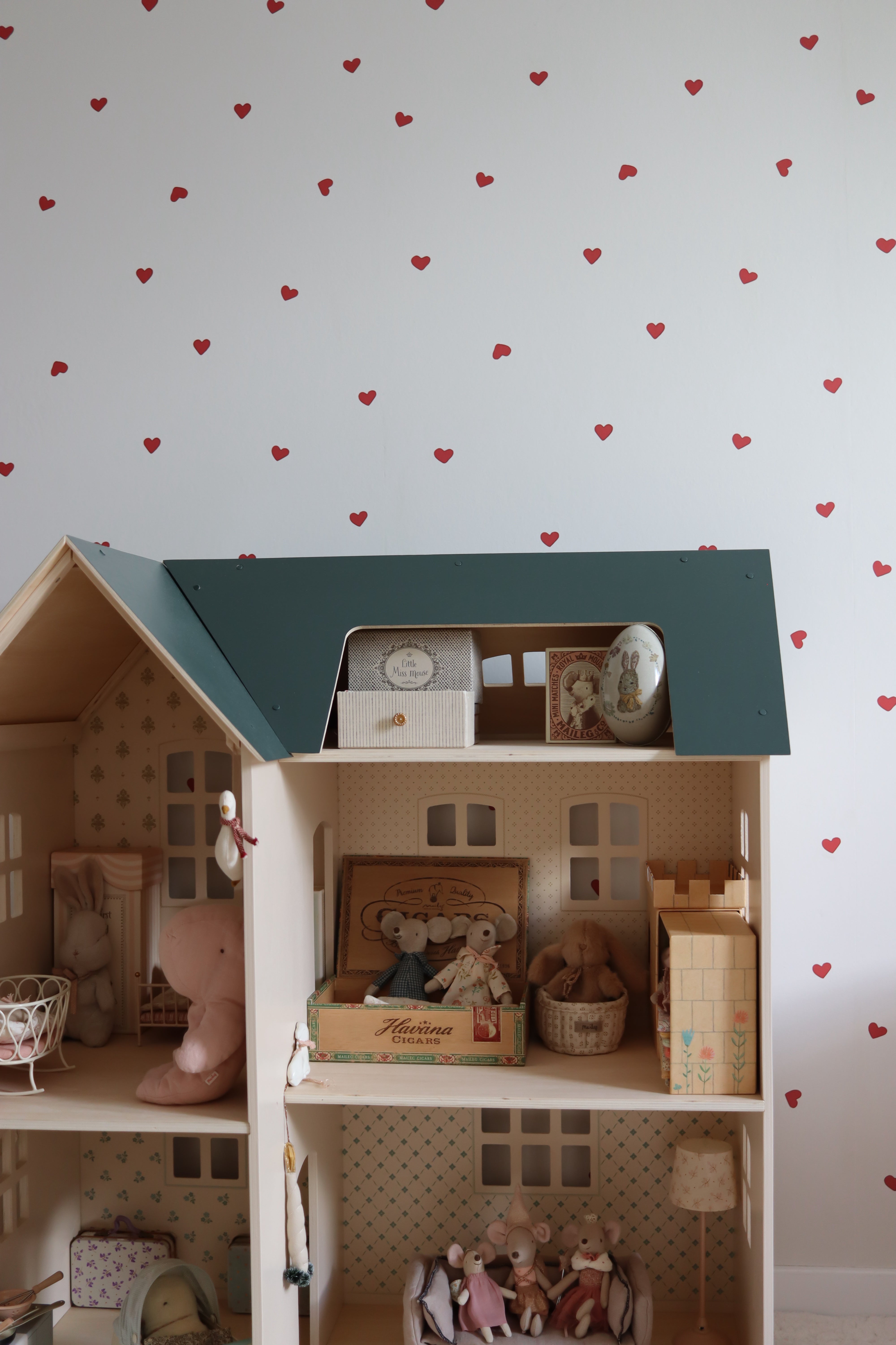 Tapeta serca vintage