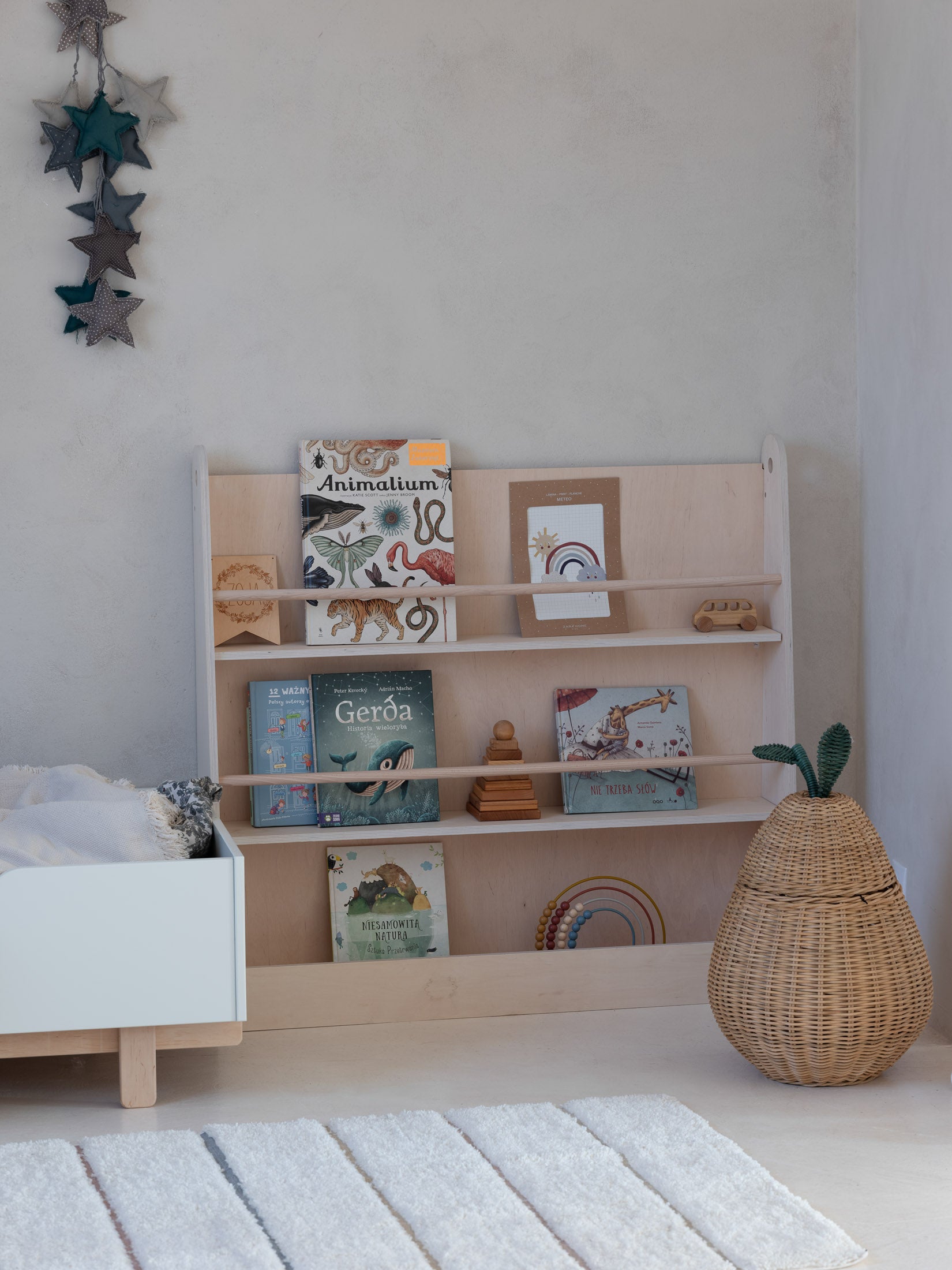 Półka biblioteczka montessori Basic - 2 kolory