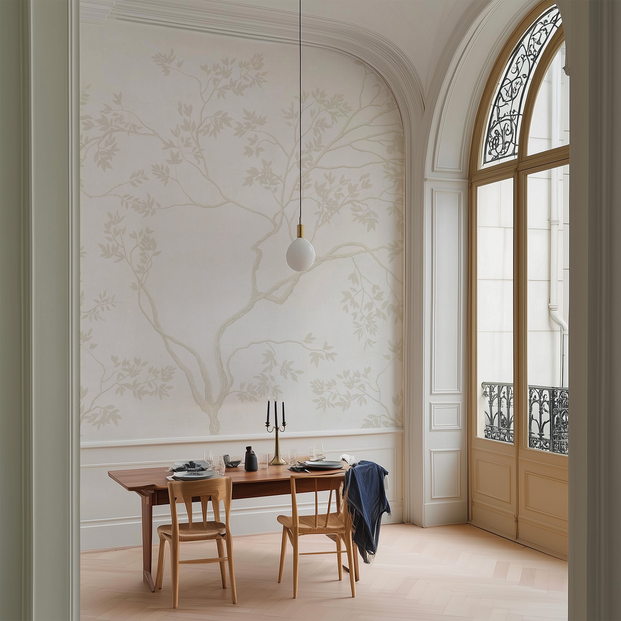 Tapeta mural delikatne gałązki