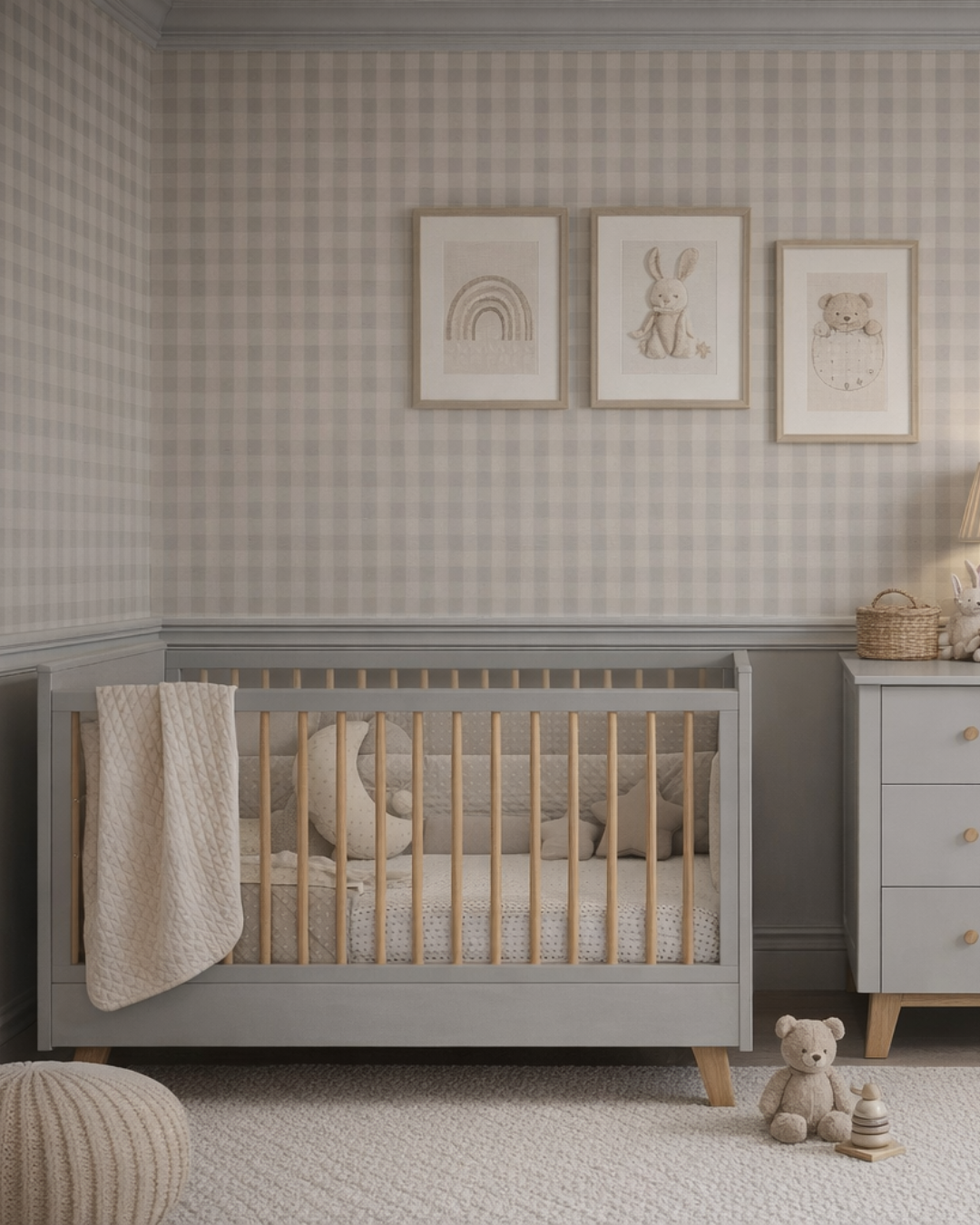 Łóżeczko niemowlęce z funkcją tapczanika 140x70 cm białe/szare Zara