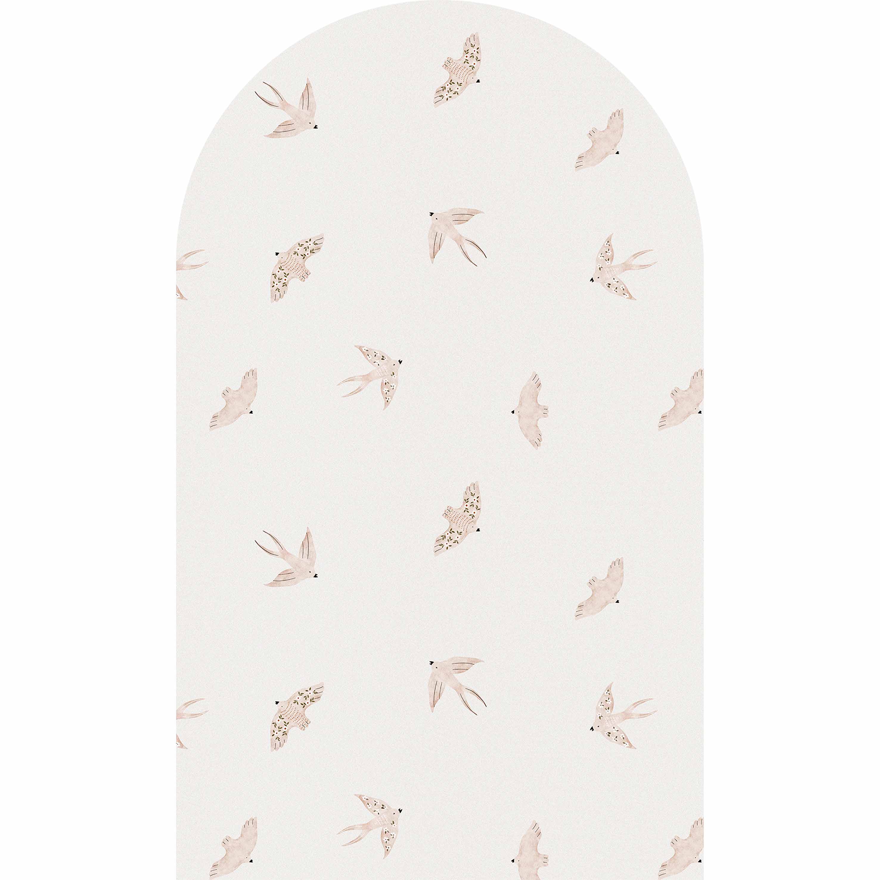 Tapeta ptaszki vintage w łuku