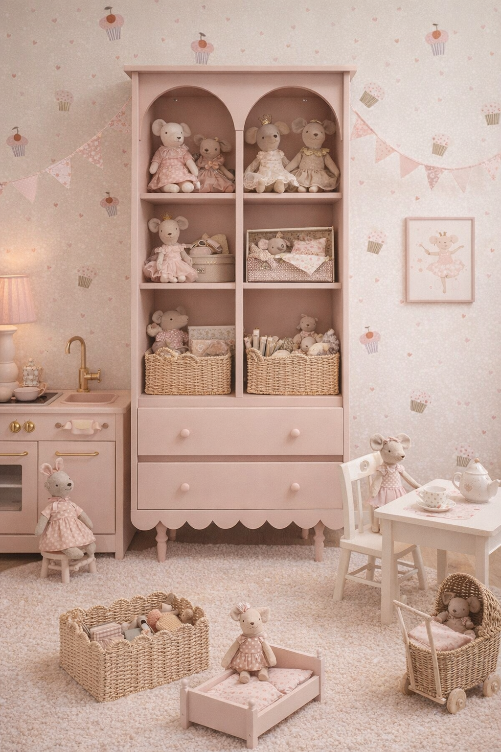 Regał na książki wysoki Babushka - 3 kolory