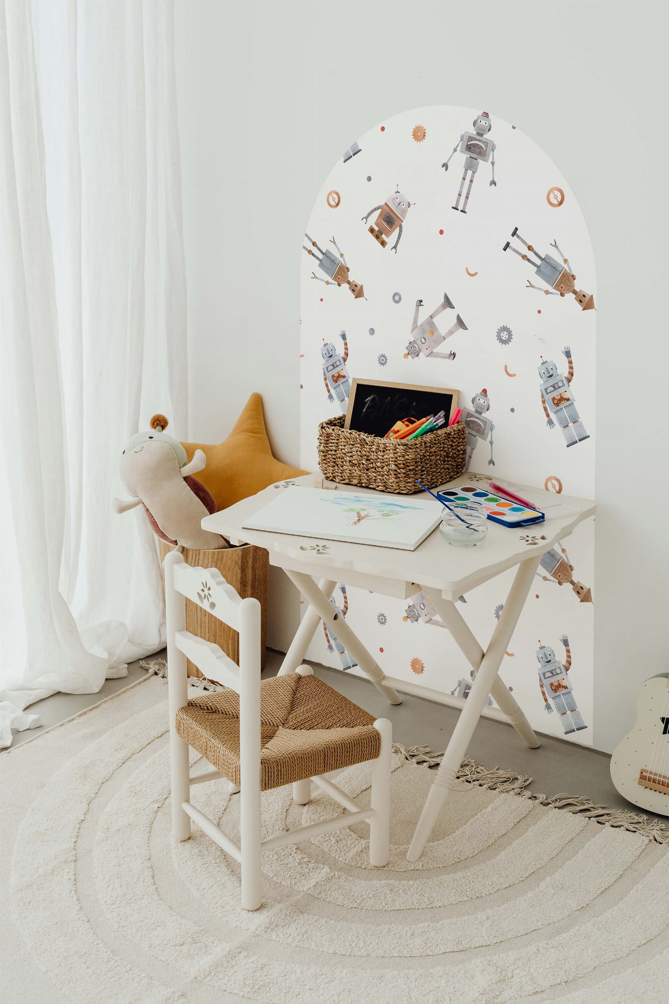 Tapeta roboty w łuku