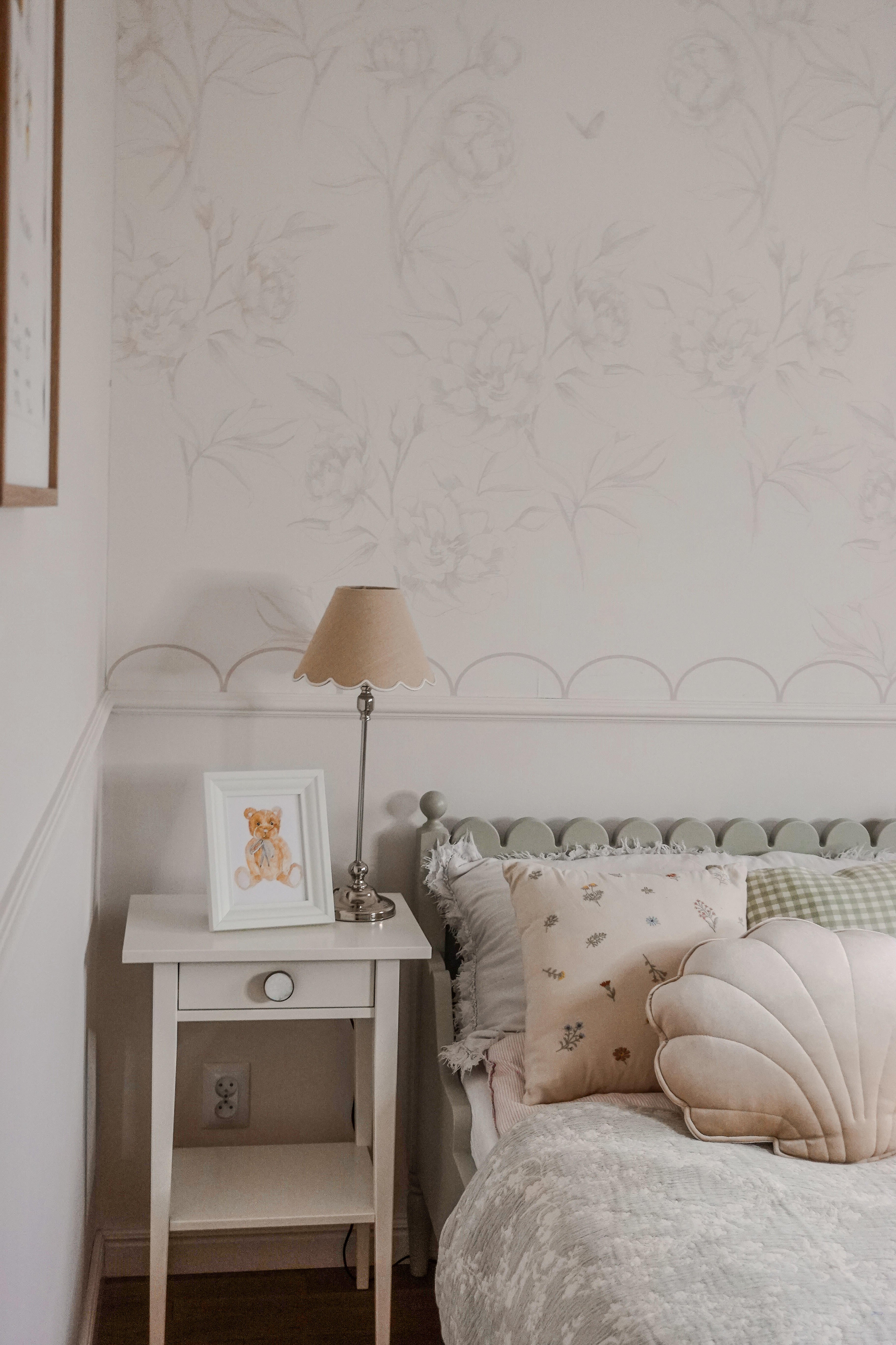 Łóżko dziecięce dębowe Vintage Rosie