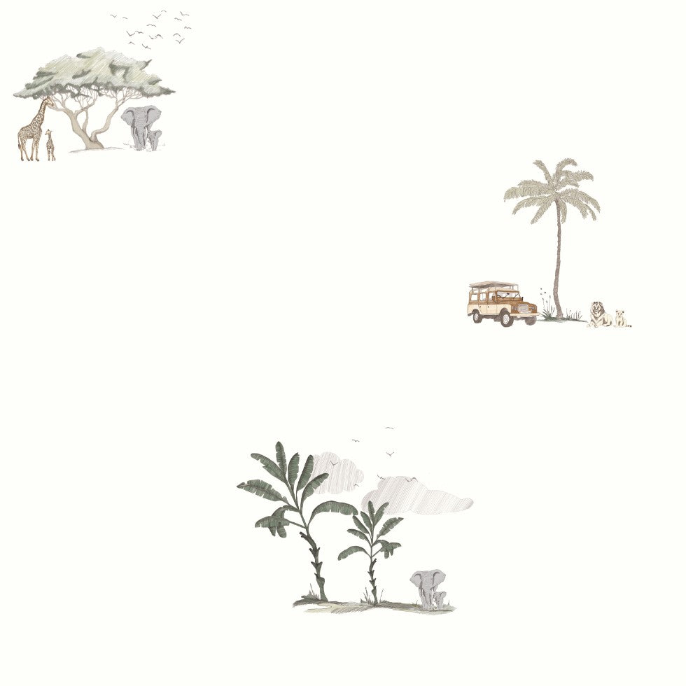 Tapeta safari kolorowa