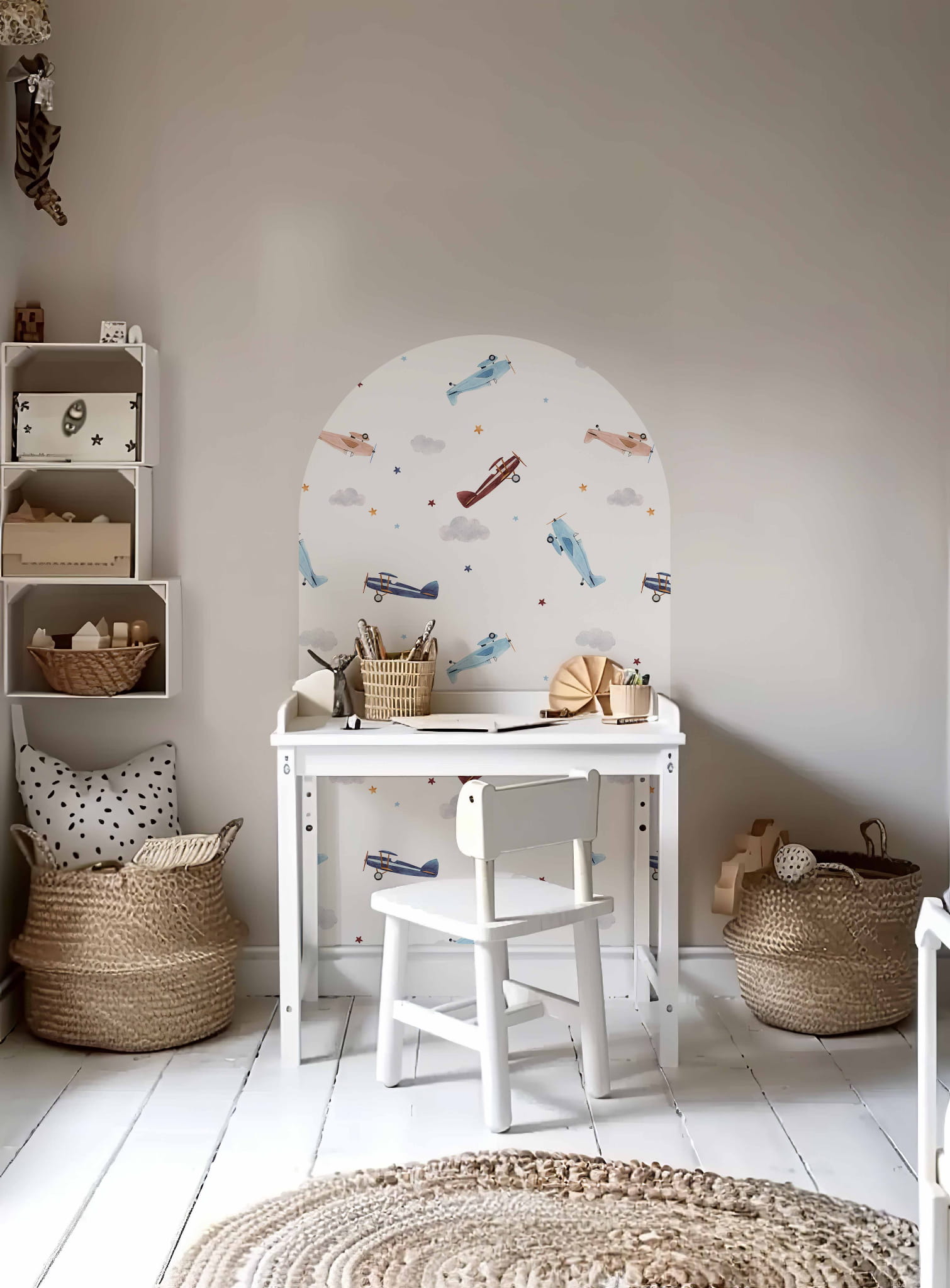 Tapeta samoloty w łuku