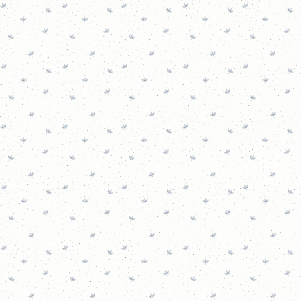 Tapeta drobne błękitne listki