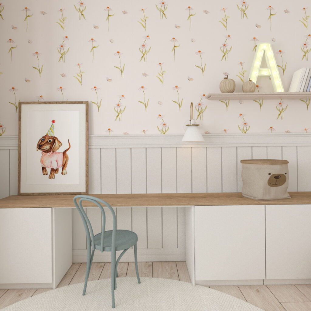 Tapeta kwiaty jeżówka