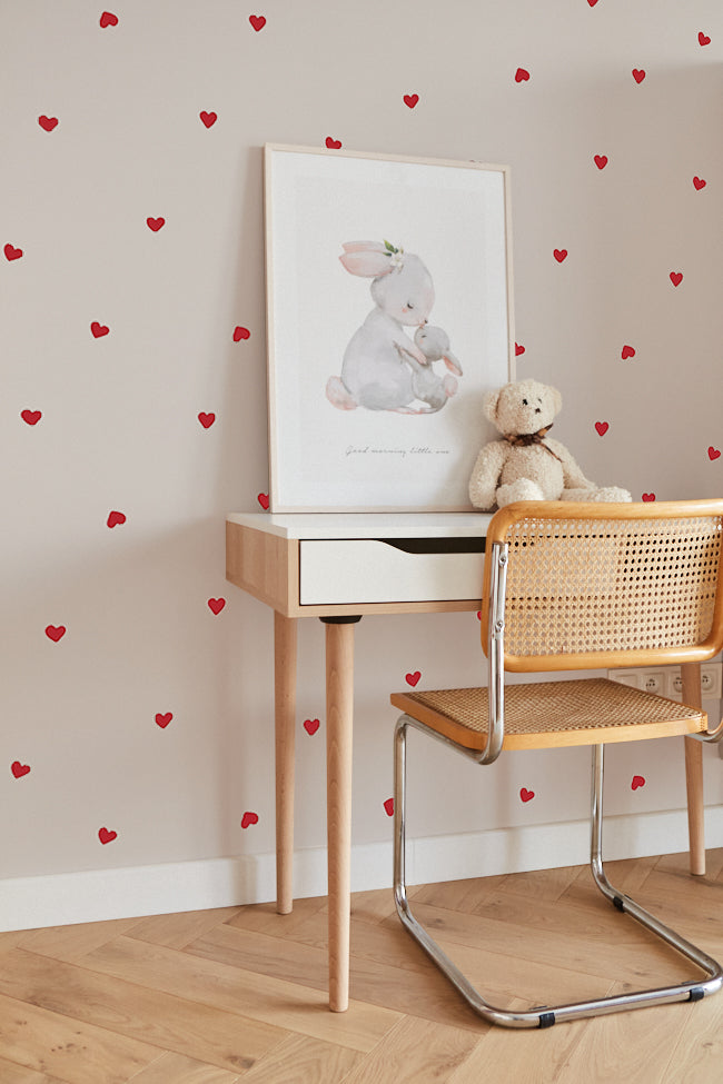 tapeta serca vintage