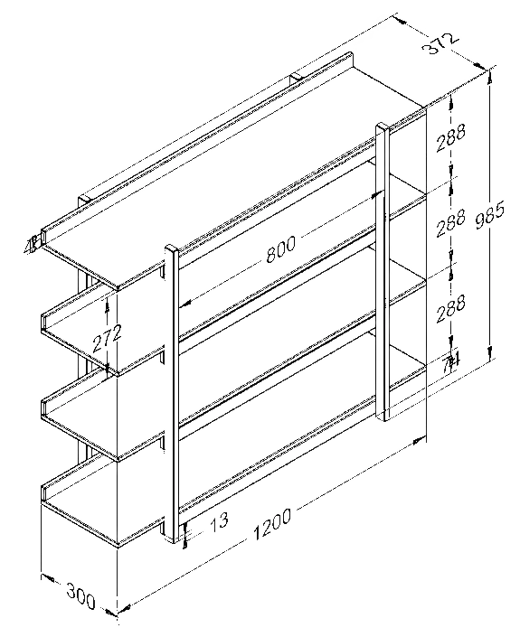 Regał FRAME - kolory