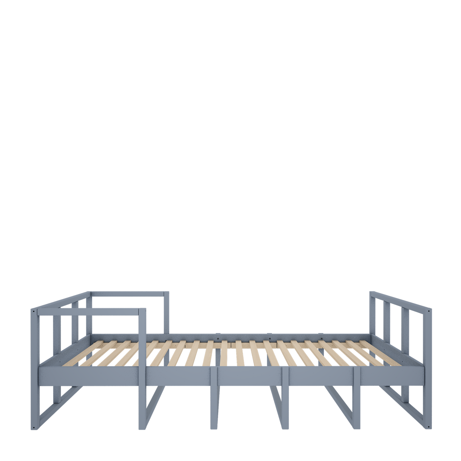 Drewniane łóżko dziecięce zielone/różowe 90x200 cm Tweens