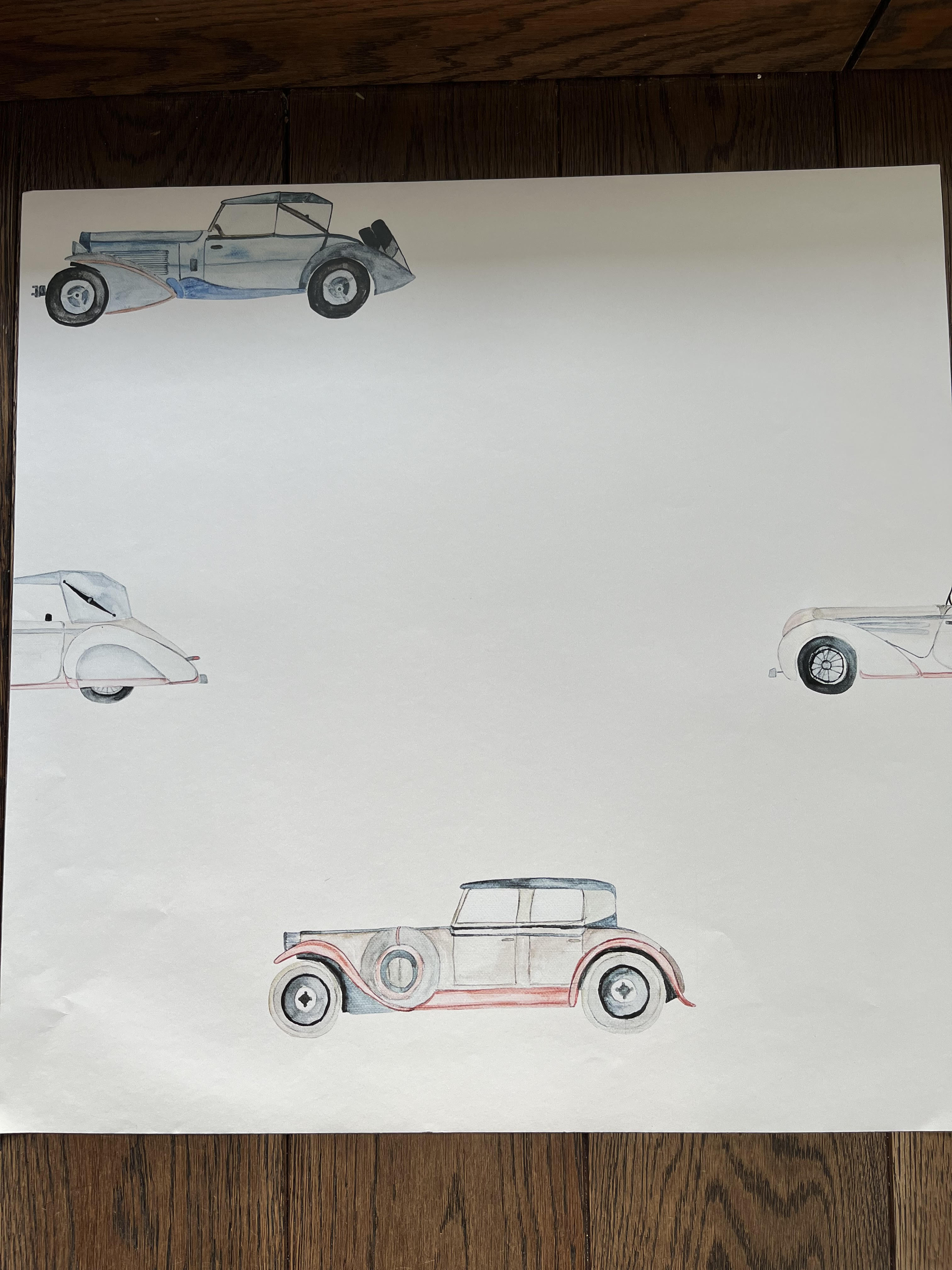 Tapeta w auta (stare samochody)