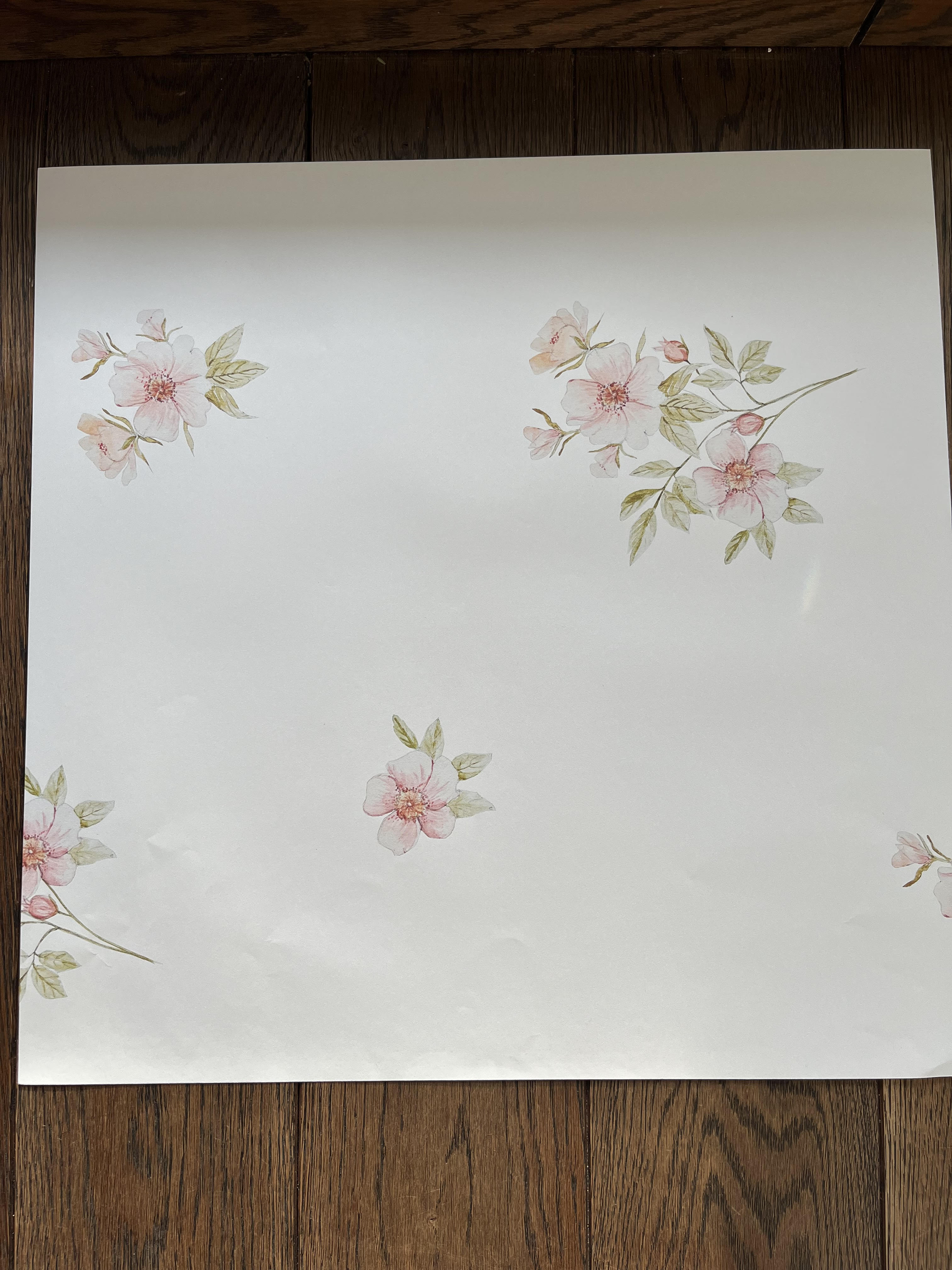 Tapeta herbaciane kwiaty