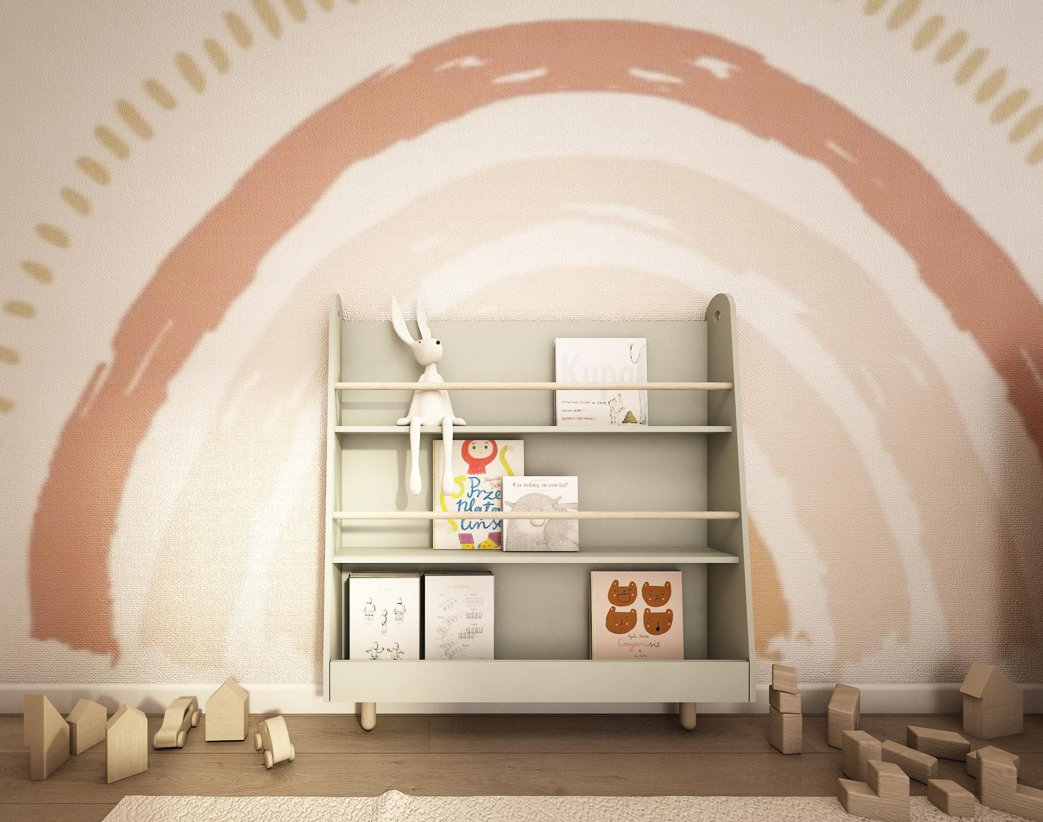 Półka biblioteczka montessori Basic - 2 kolory