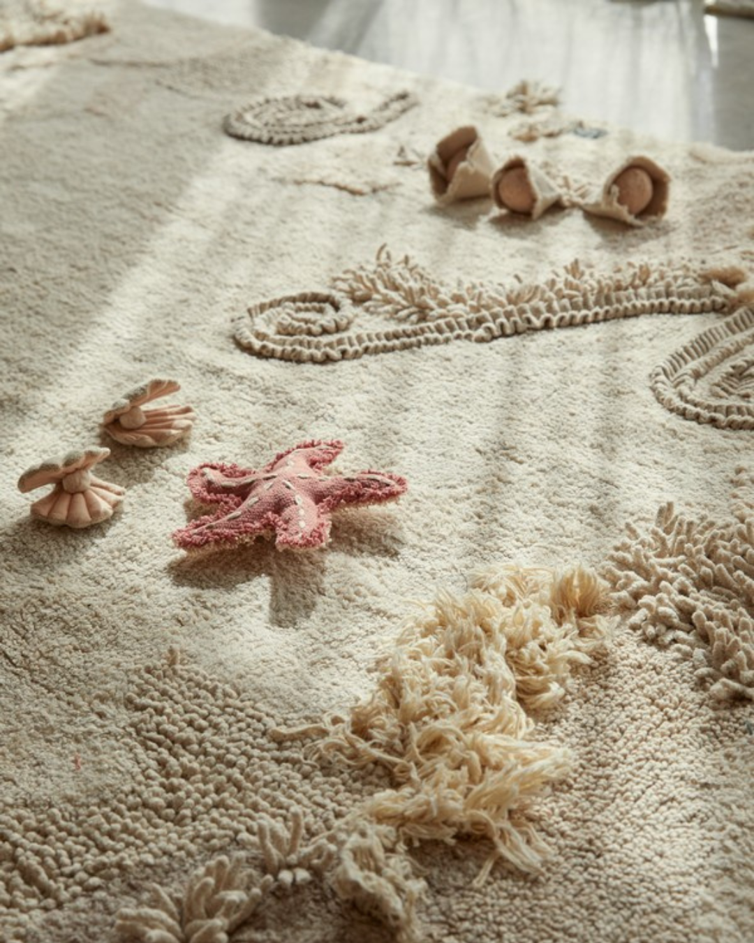 sensoryczny dywan imitujący dno morskie