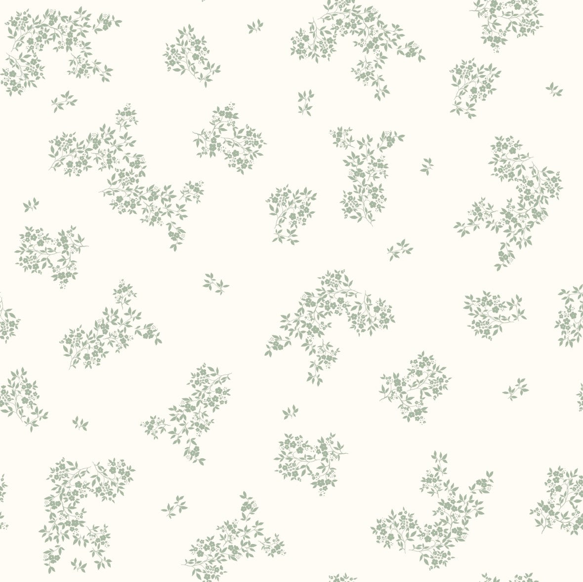 Tapeta kwiatuszki łąka zielony na jasnym tle