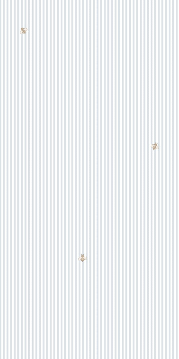 Tapeta pszczoły i paski błękit