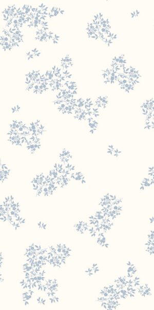 Tapeta kwiatuszki łąka błękit na jasnym tle