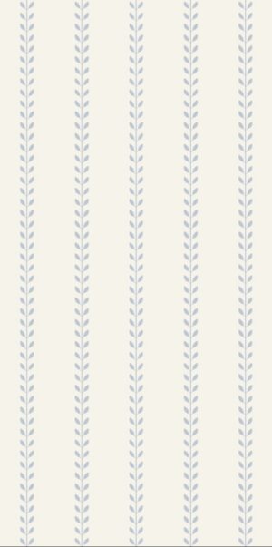 Tapeta paski liściaste błękit