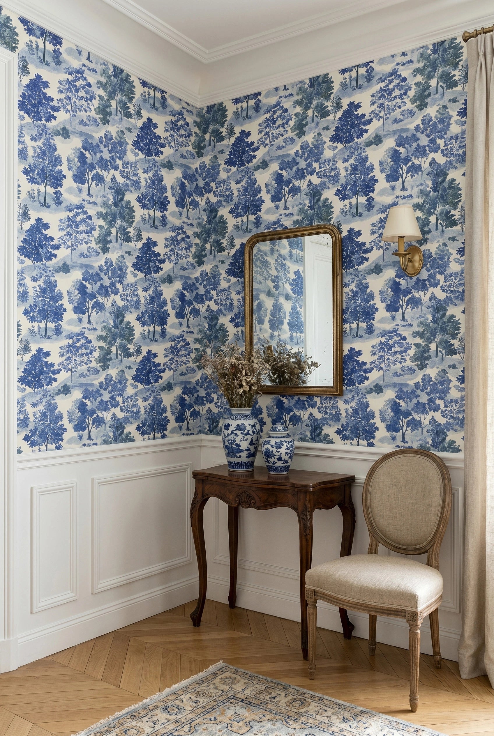 Tapeta angielski las blue