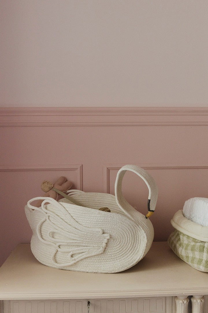 Kosz na zabawki łabędź, Swan Lake