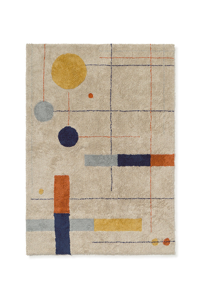 Dywan bawełniany geometryczne kształty