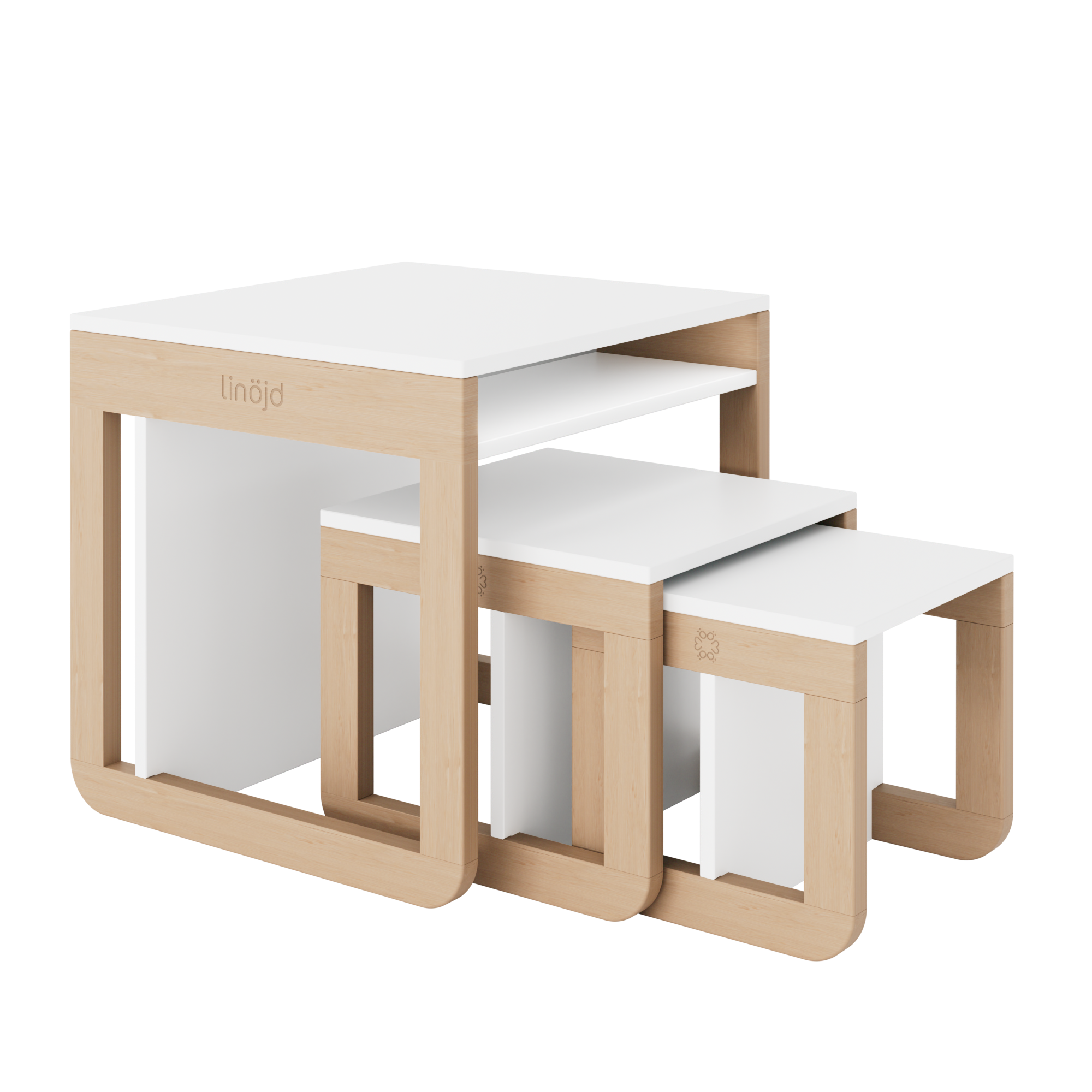Zestaw montessori - stolik z krzesłami Møb 9w1